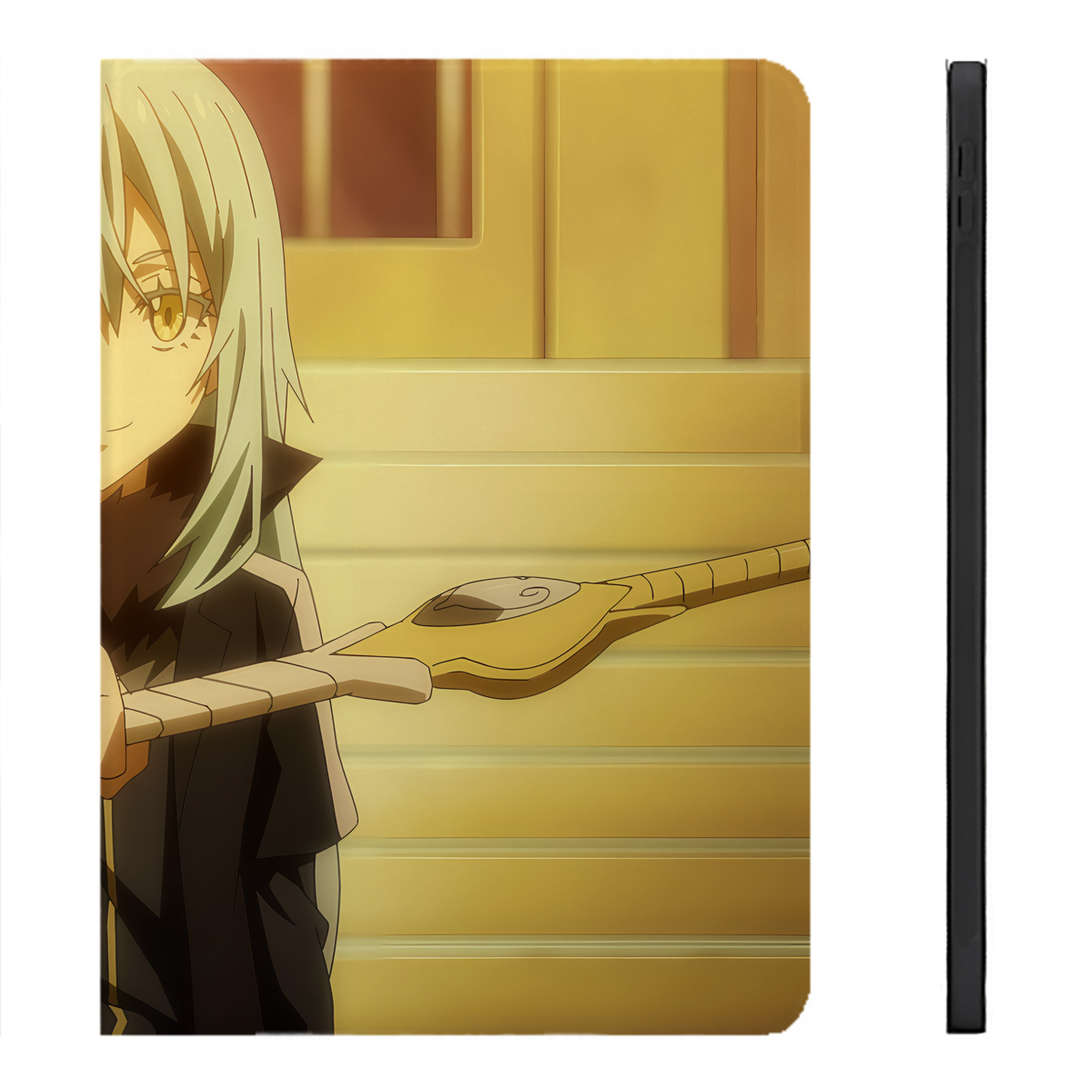 （画像用） 転スラ Regarding Reincarnated to Slime IPadケース ペンホルダー付き ブックスタイルデザイン